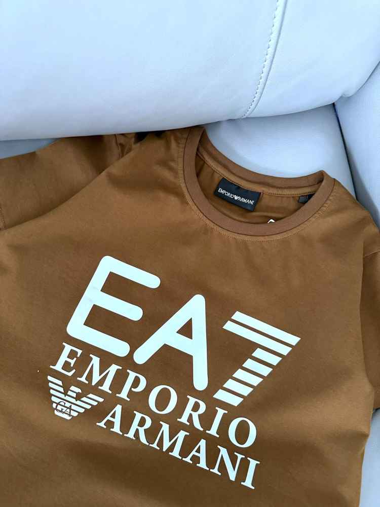 Emporio Armani Brown Premium Quality Women T-shirt-1