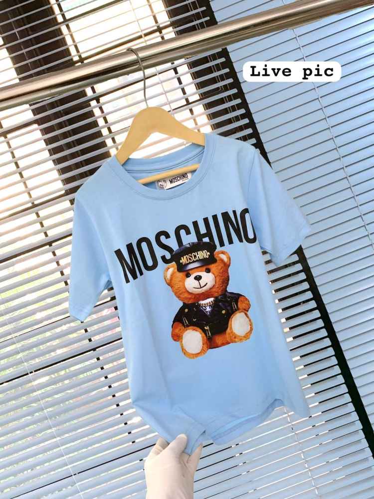 Moschino Sky Blue Premium Quality Kids T-shirt-1
