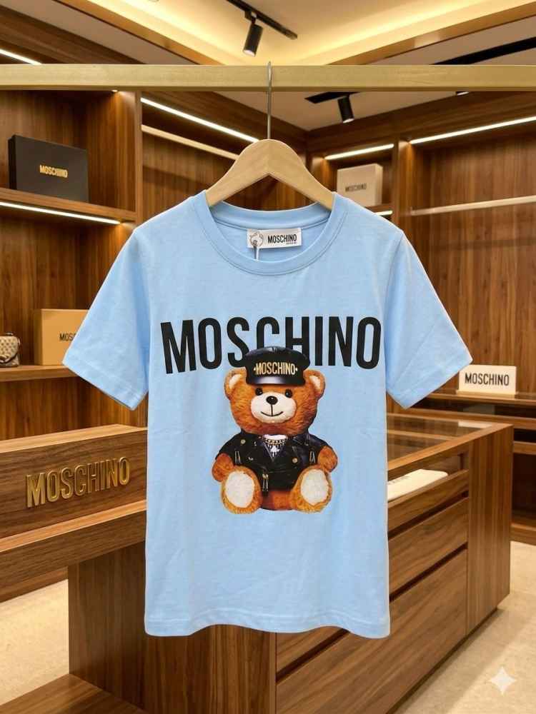 Moschino Sky Blue Premium Quality Kids T-shirt-2