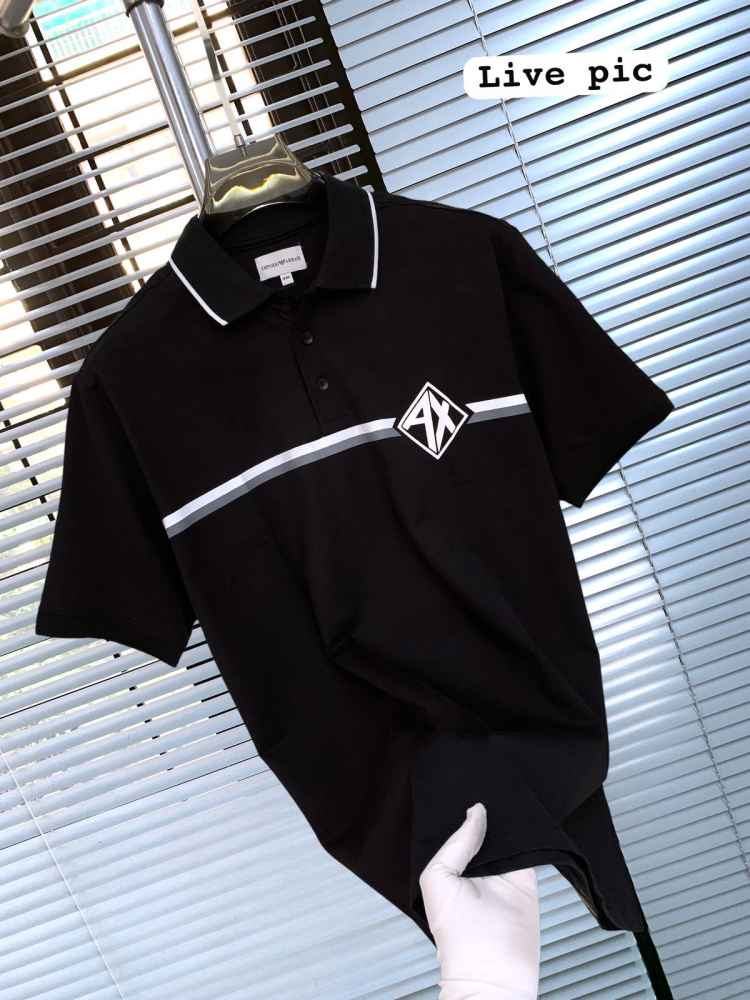 Armani Exchange Black Premium Quality T-Shirt-thumb-4