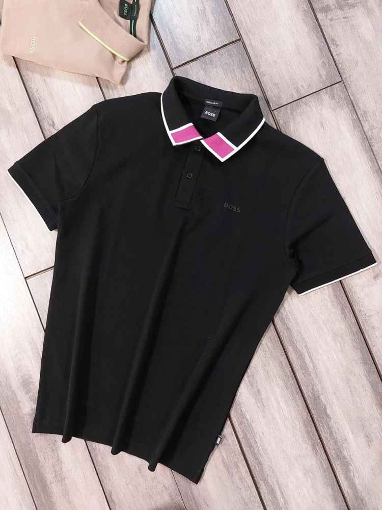 Hugo Boss Black Premium Quality Polo Tees-thumb-0