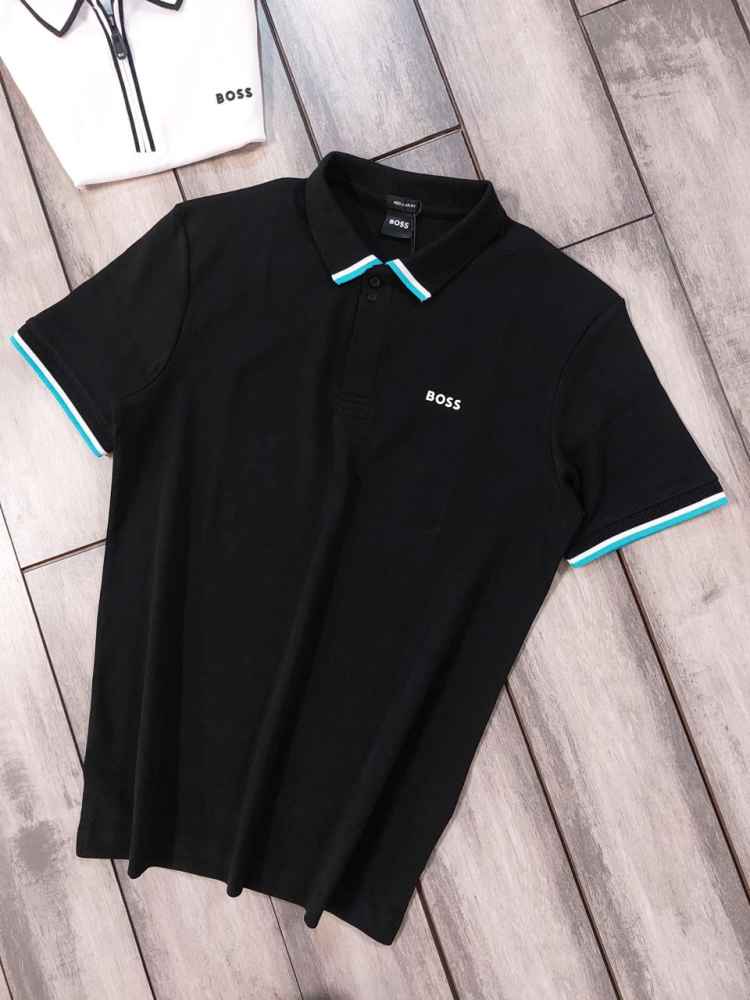 Hugo Boss Black Premium Quality Polo Tees-thumb-0