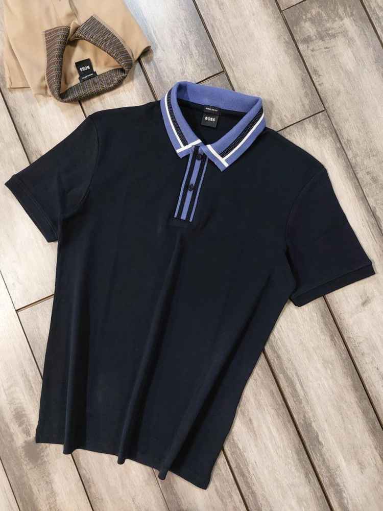 Hugo Boss Black Premium Quality Polo Tees-thumb-0