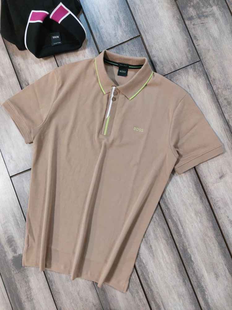 Hugo Boss Brown Premium Quality Polo Tees-thumb-0