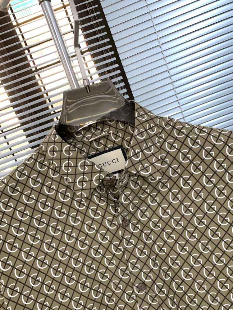 Gucci Brown Premium Quality Cotton Shirt-2