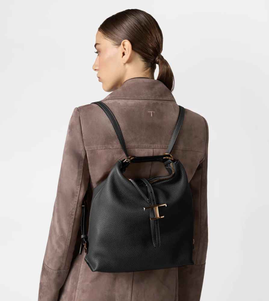 Tod's Timeless Black Leather Shoulder Bag-1