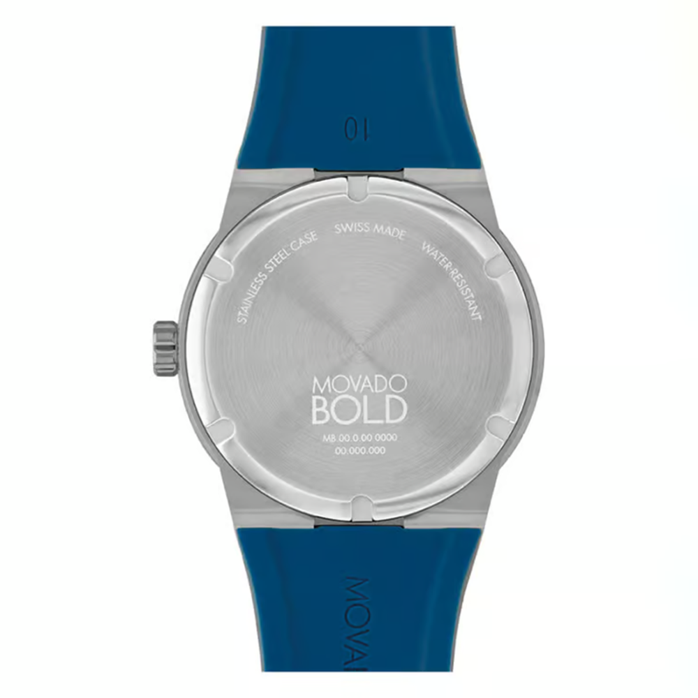 Movado Bold Men Quartz Analog Silicone Watch 3601192-1