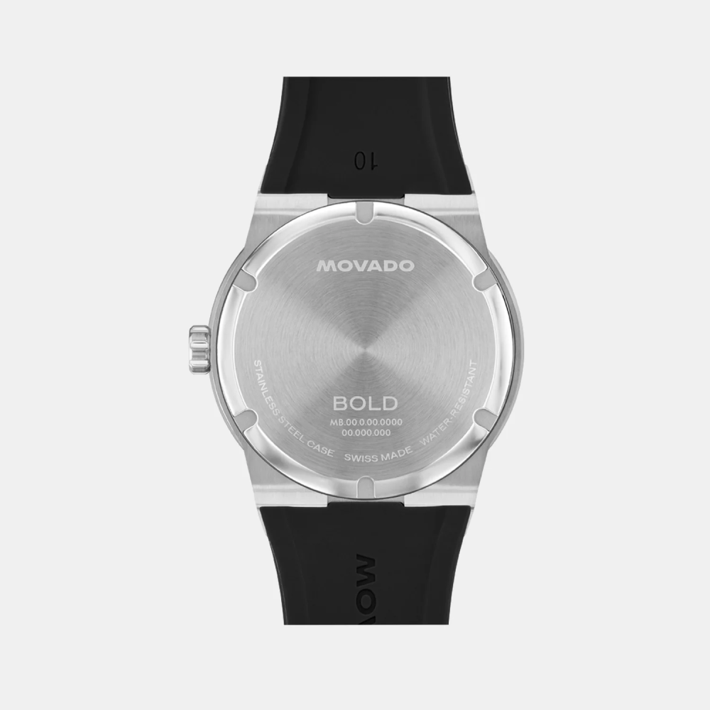 Movado Bold Men Quartz Analog Silicone Watch 3601079-1