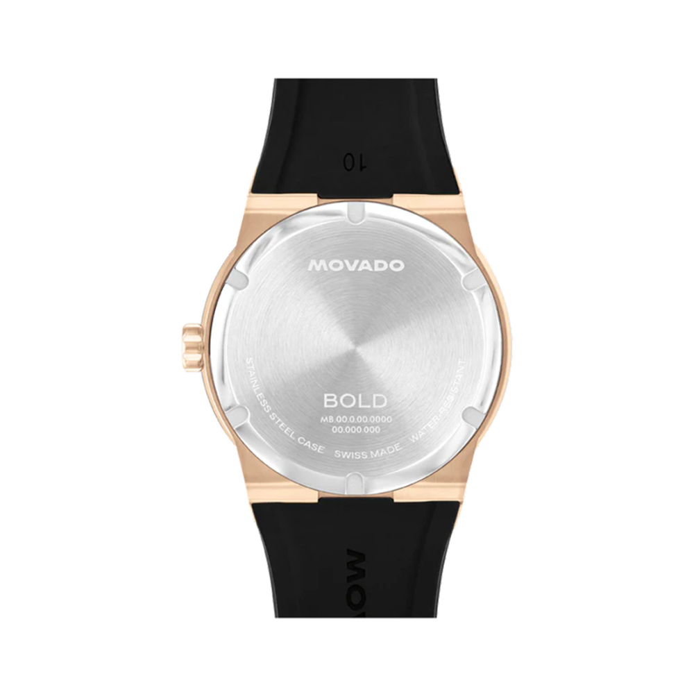 Movado Bold Men Quartz Analog Silicone Watch 3601296-1
