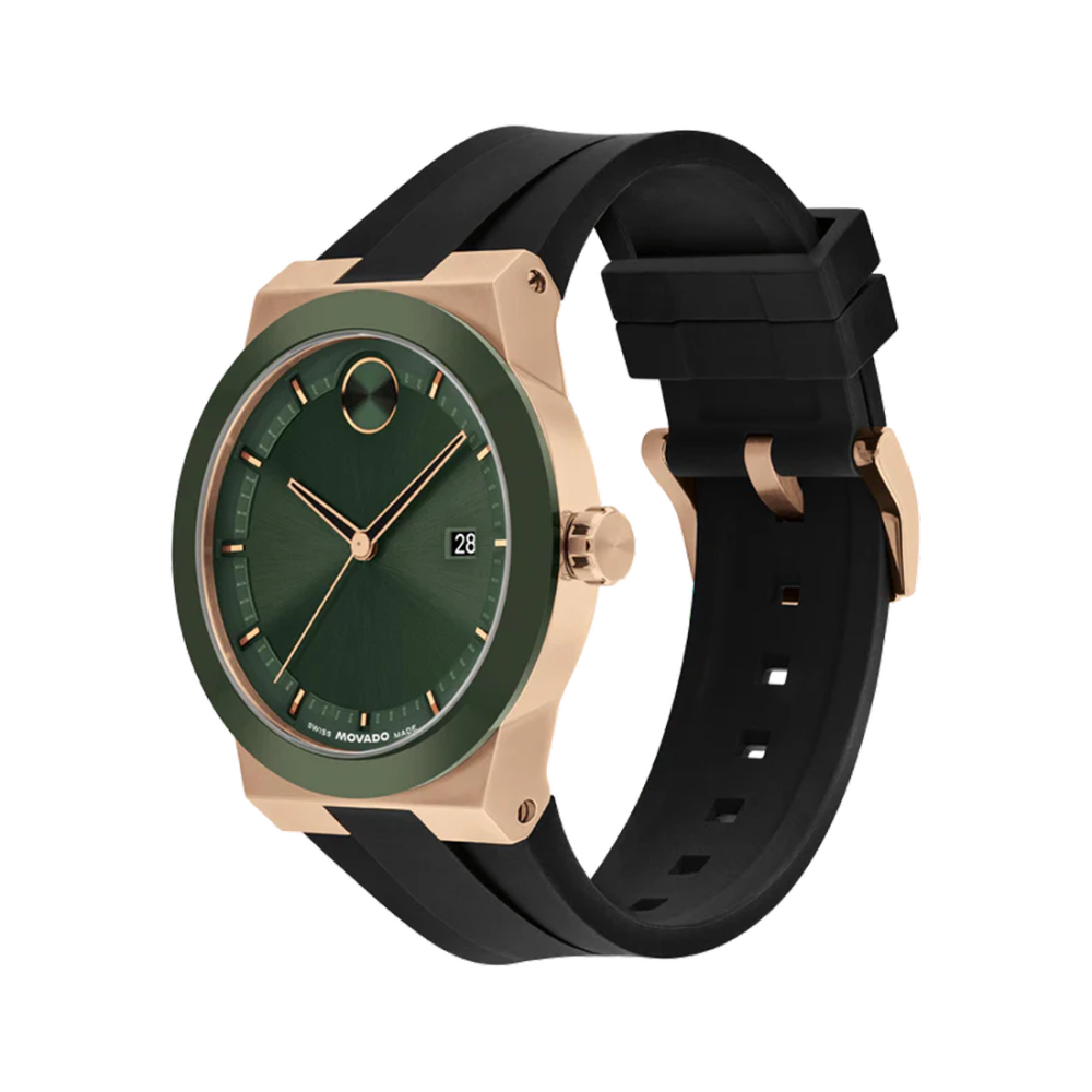 Movado Bold Men Quartz Analog Silicone Watch 3601296-2