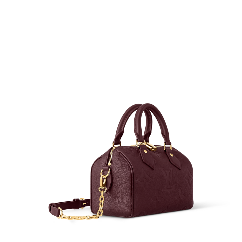 Louis Vuitton Cruise Speedy Wine Bandouliere Handbag-3