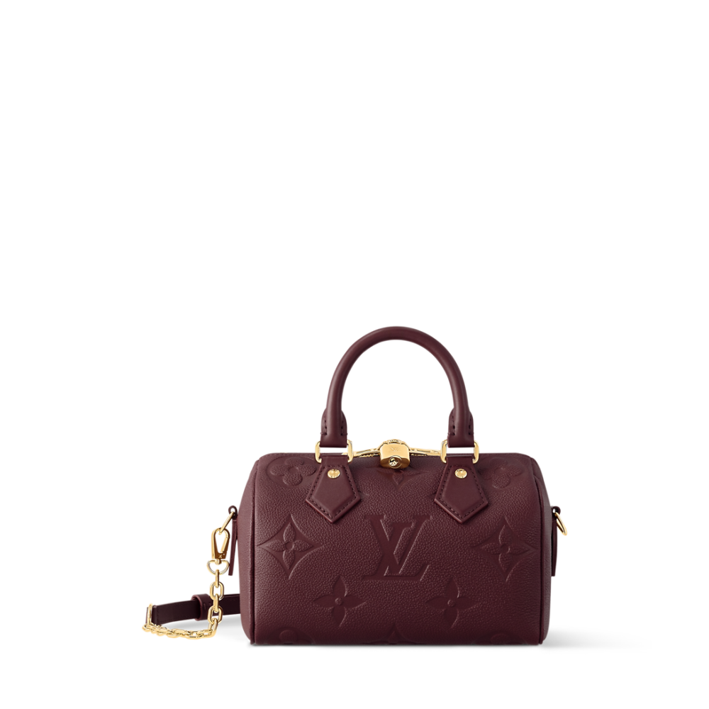 Louis Vuitton Cruise Speedy Wine Bandouliere Handbag-1