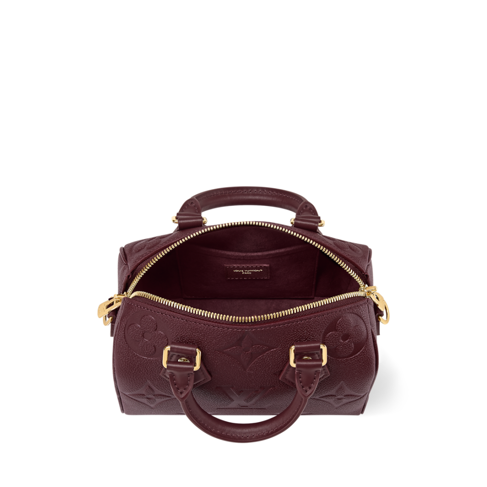 Louis Vuitton Cruise Speedy Wine Bandouliere Handbag-2