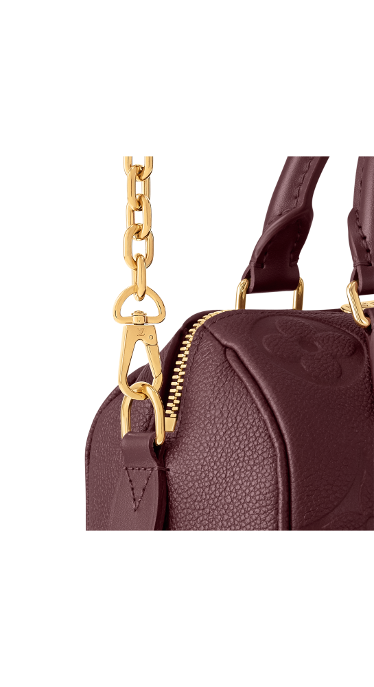 Louis Vuitton Cruise Speedy Wine Bandouliere Handbag-4