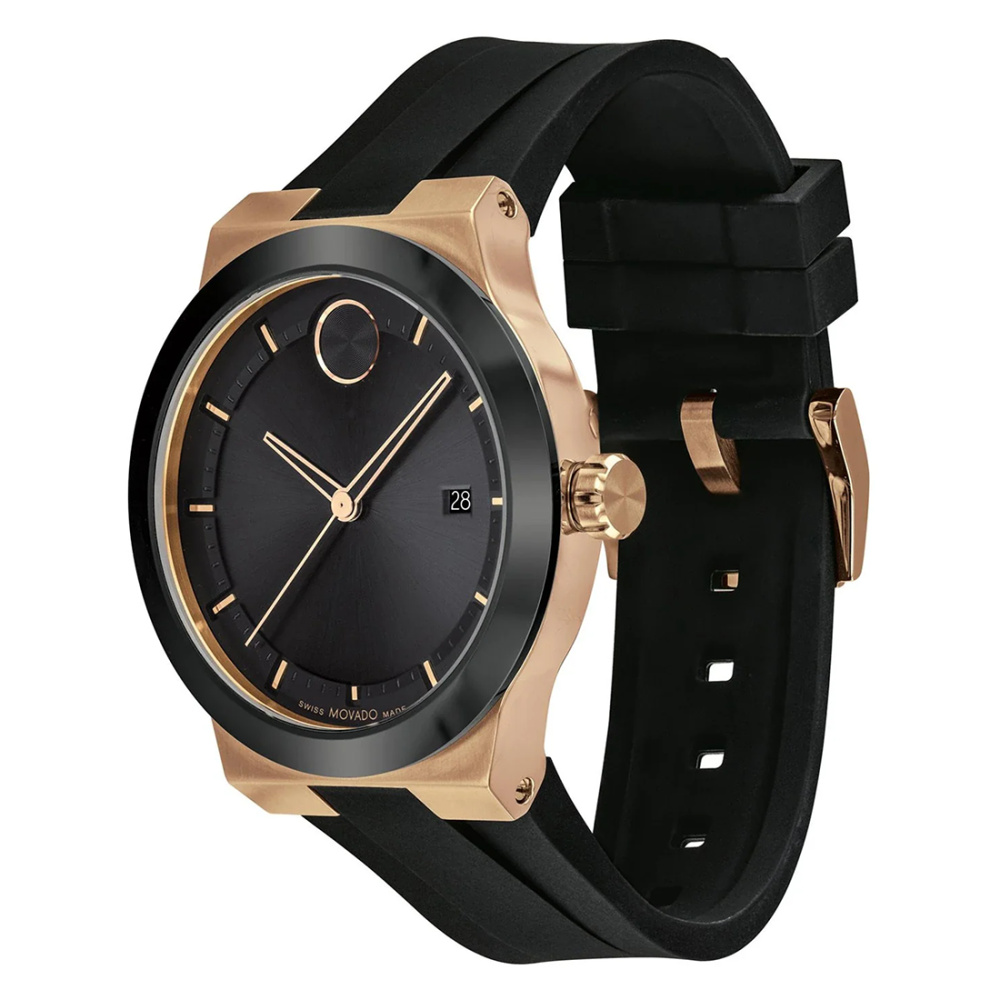 Movado Bold Men Quartz Analog Silicone Watch 3600851-2