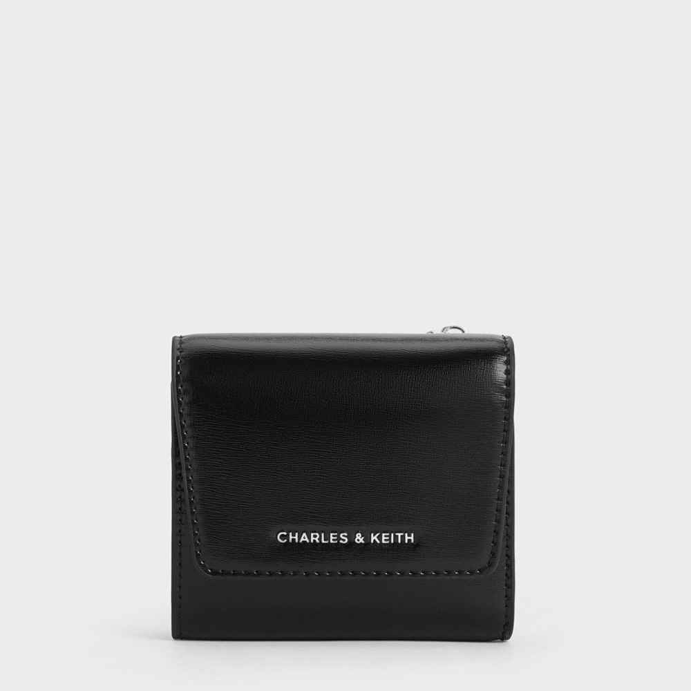 Charles & Keith Irie Black Wallet Cum Nano Sling Bag-thumb-2