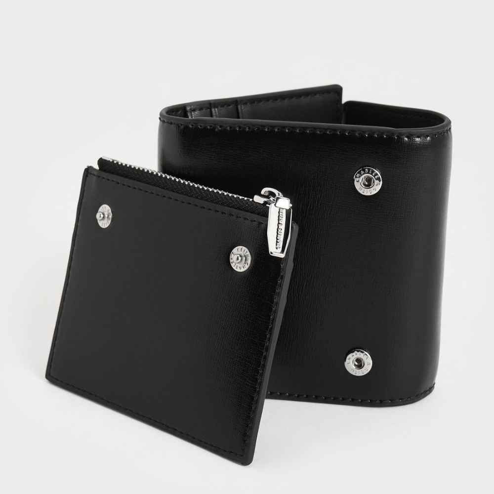 Charles & Keith Irie Black Wallet Cum Nano Sling Bag-thumb-4