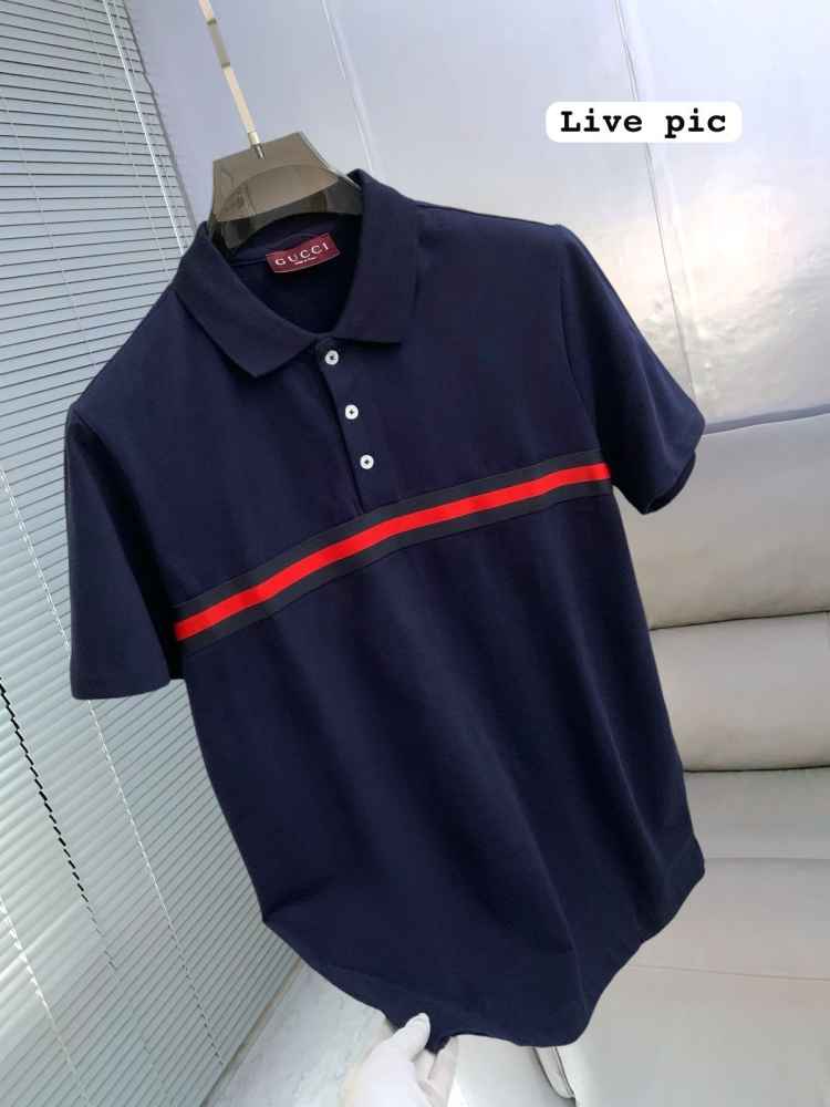Gucci Blue Premium Quality Polo T-shirt-thumb-1