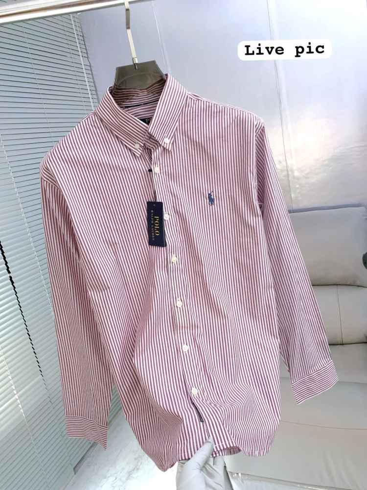 Ralph Lauren Pink Premium Quality Cotton Shirt-1