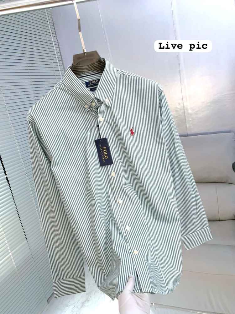 Ralph Lauren Green Premium Quality Cotton Shirt-1