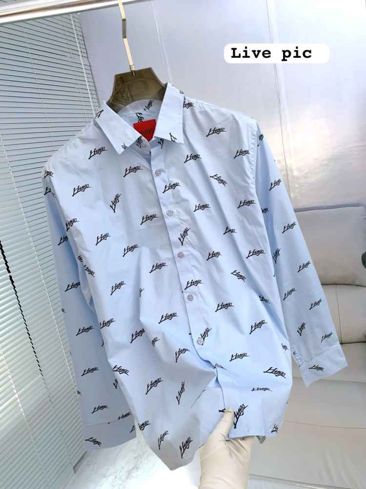 Hugo Boss Blue Premium Quality Shirt-thumb-1