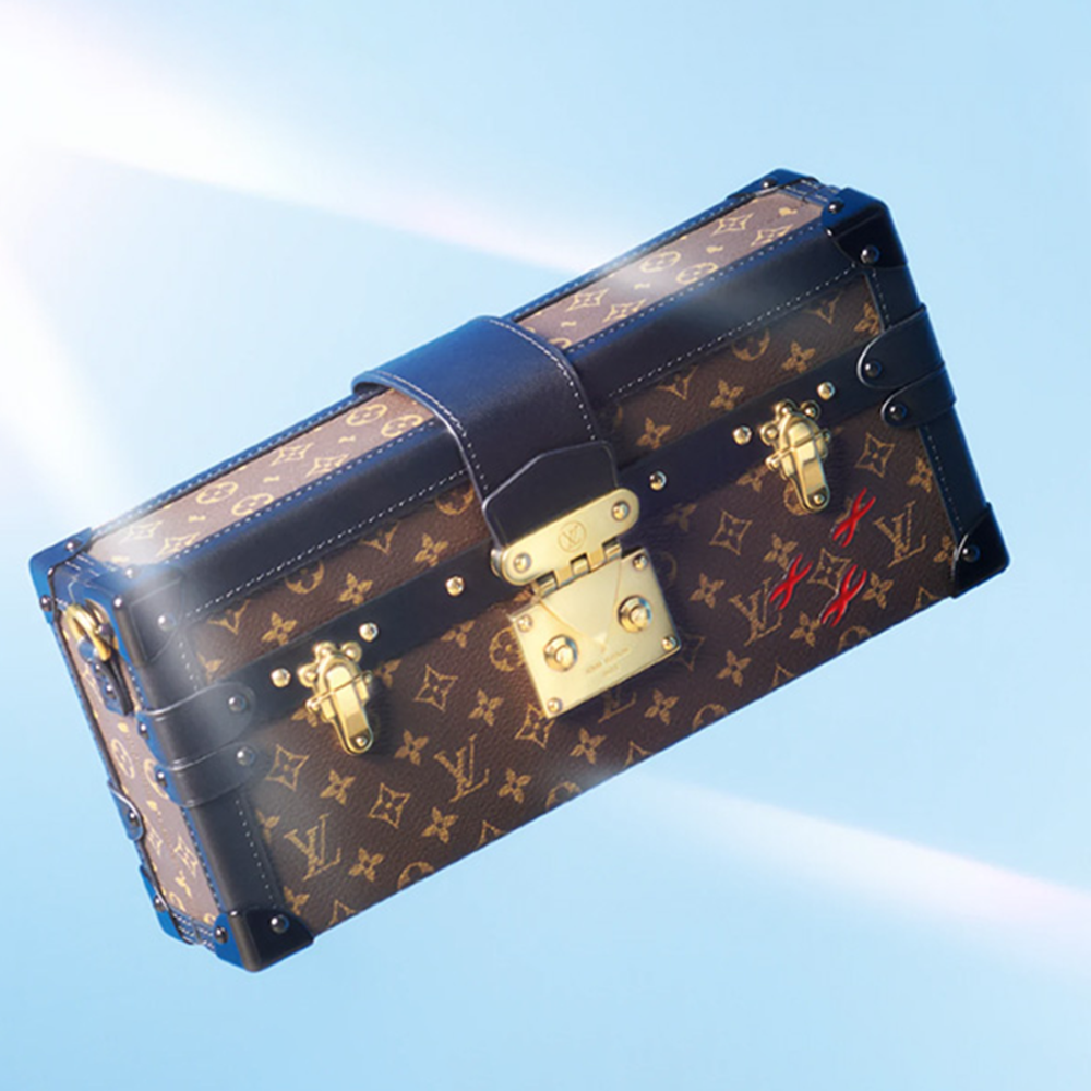 Louis Vuitton Petite Malle East West Brown HandBag-5