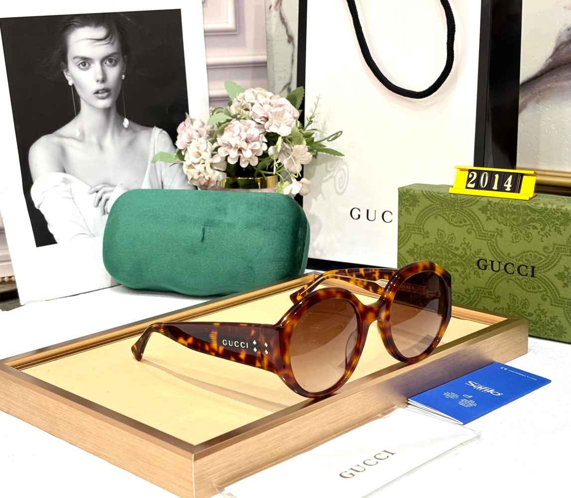 Gucci Brown GG Women's Sunglasses-thumb-1
