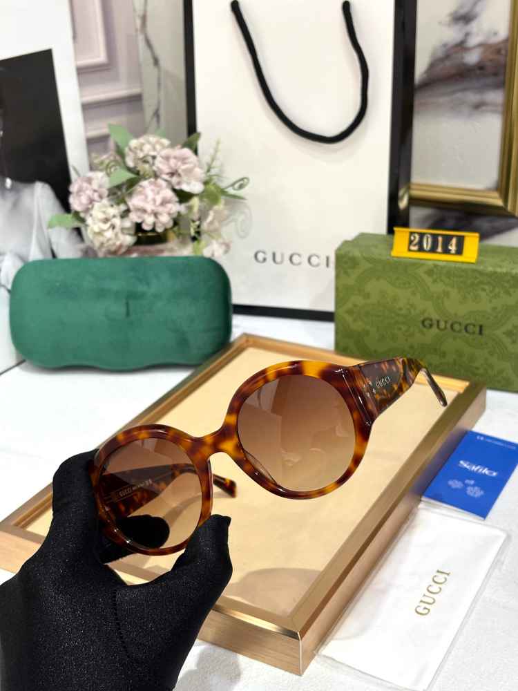Gucci Brown GG Women's Sunglasses-thumb-3