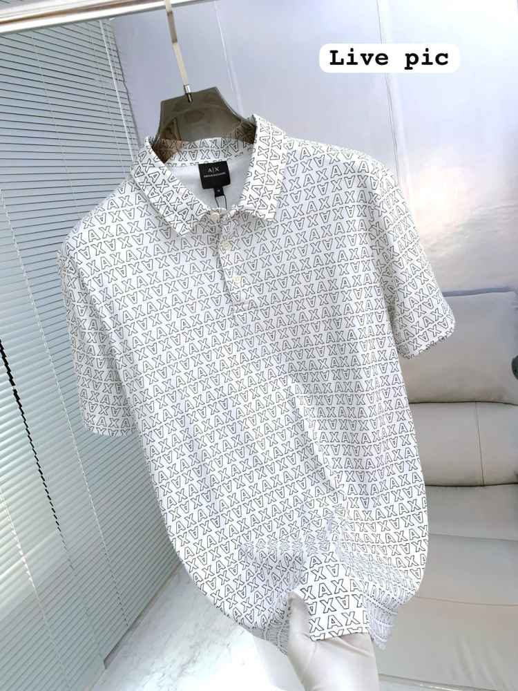 Armani Exchange White Premium Quality Polo Shirt-4