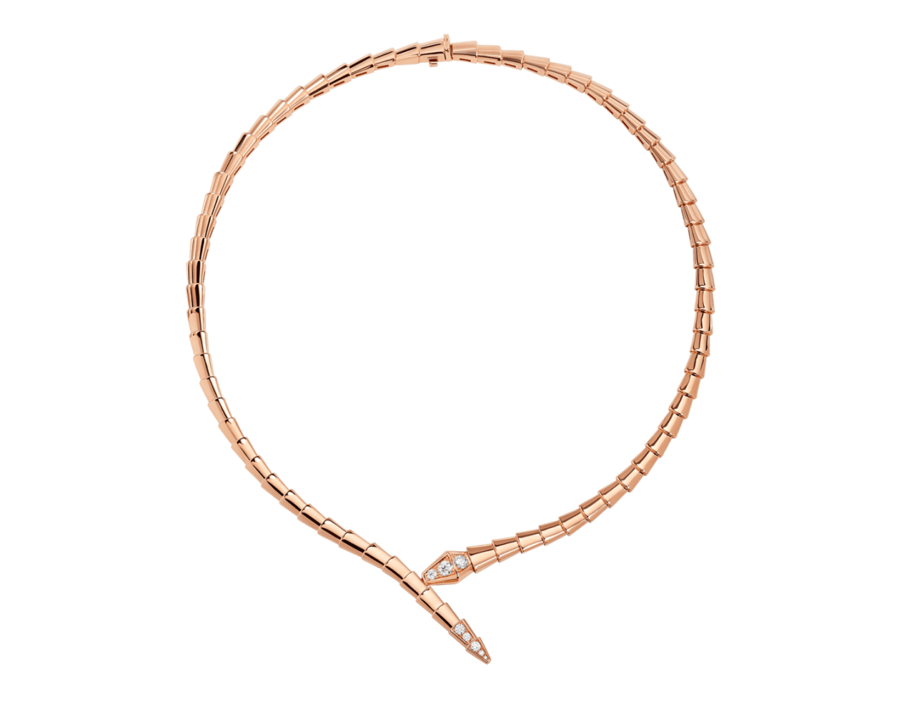 Bvlgari Serpenti Viper Rose Gold Necklace-thumb-0
