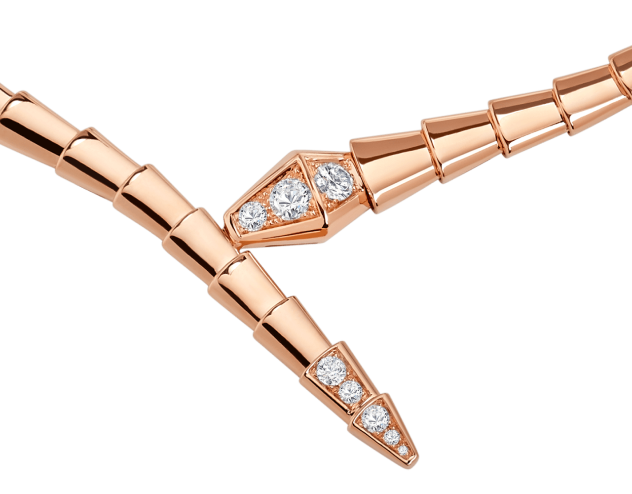 Bvlgari Serpenti Viper Rose Gold Necklace-thumb-1