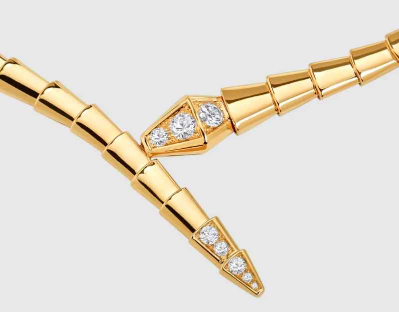 Bvlgari Serpenti Viper Gold Necklace-thumb-1