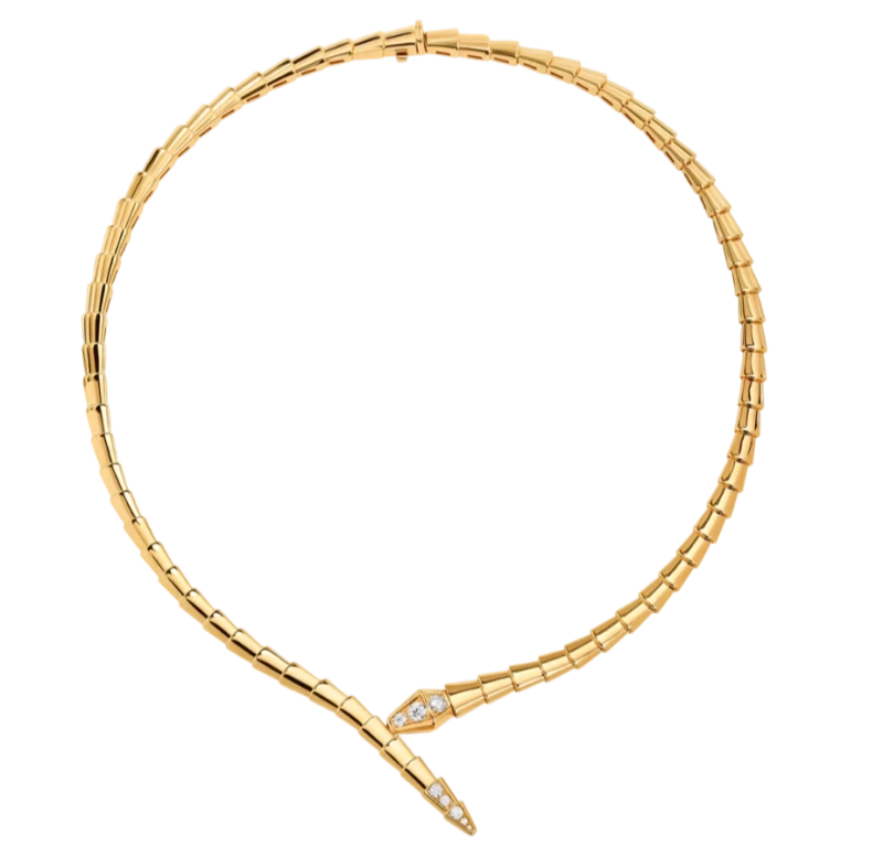 Bvlgari Serpenti Viper Gold Necklace-thumb-0