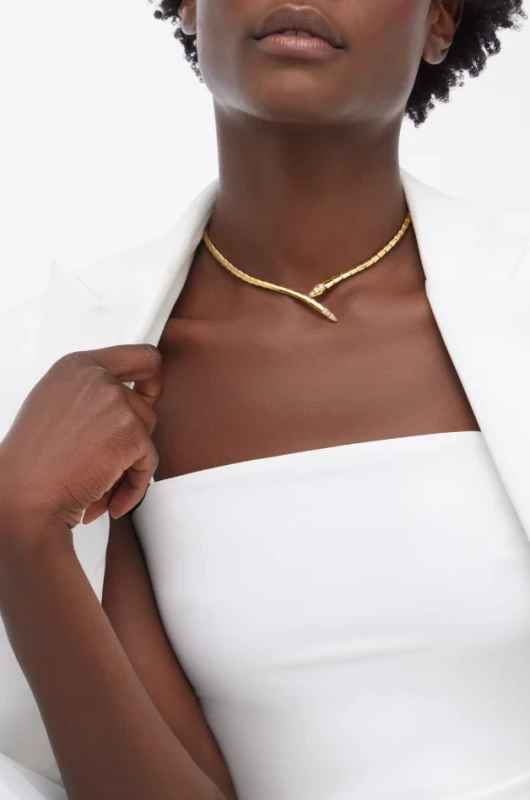 Bvlgari Serpenti Viper Gold Necklace-thumb-2