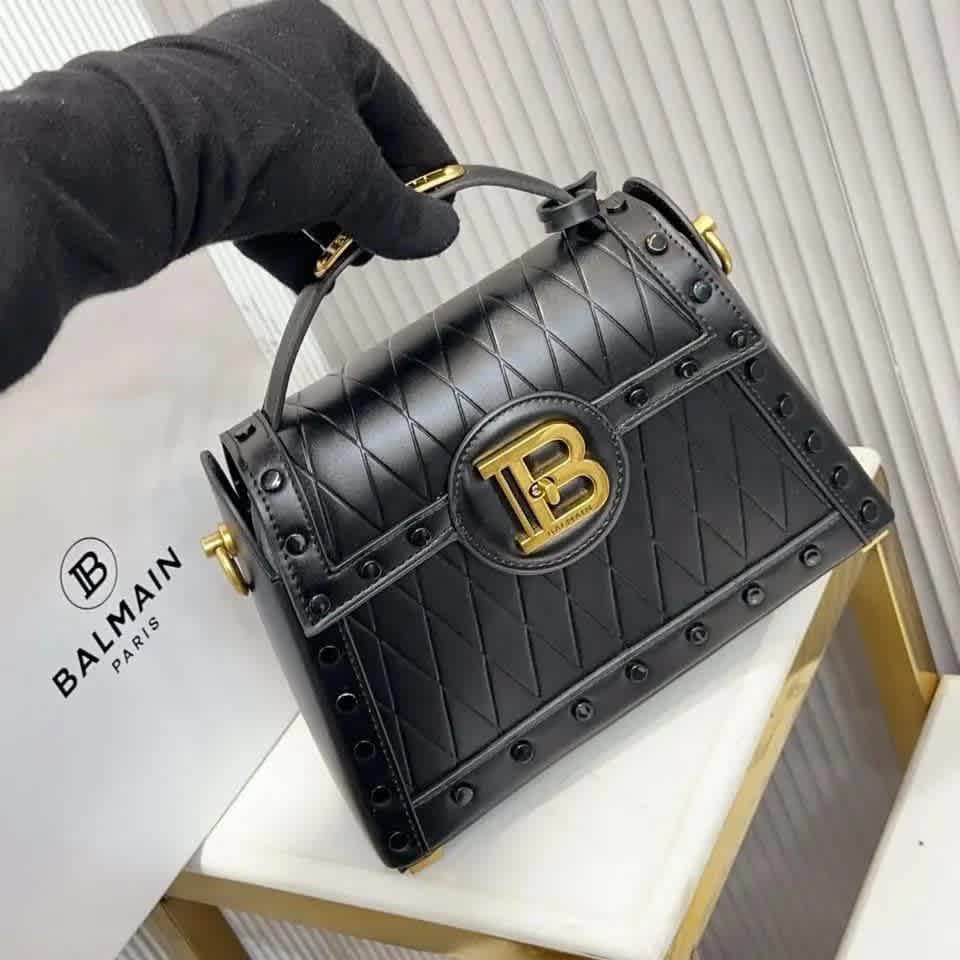 Balmain Black Premium Quality HandBags-thumb-0