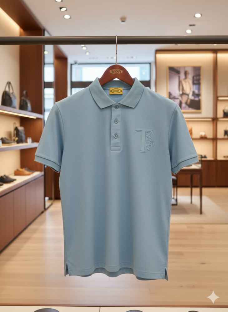 Tod's Blue Premium Quality T-shirt-thumb-9