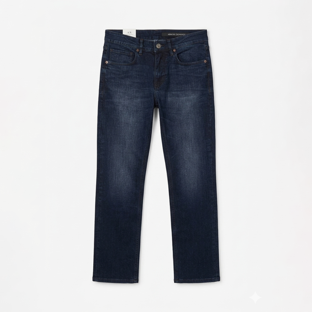 Armani Exchange Blue Premium Quality Jeans-thumb-0