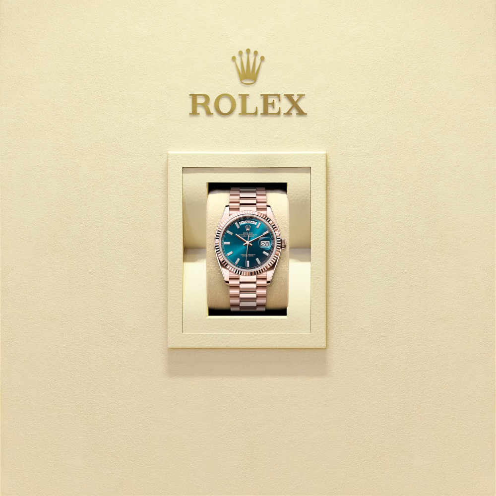 Rolex Day-Date 36 Oyster, Everose Gold Womens Watch 128235-3
