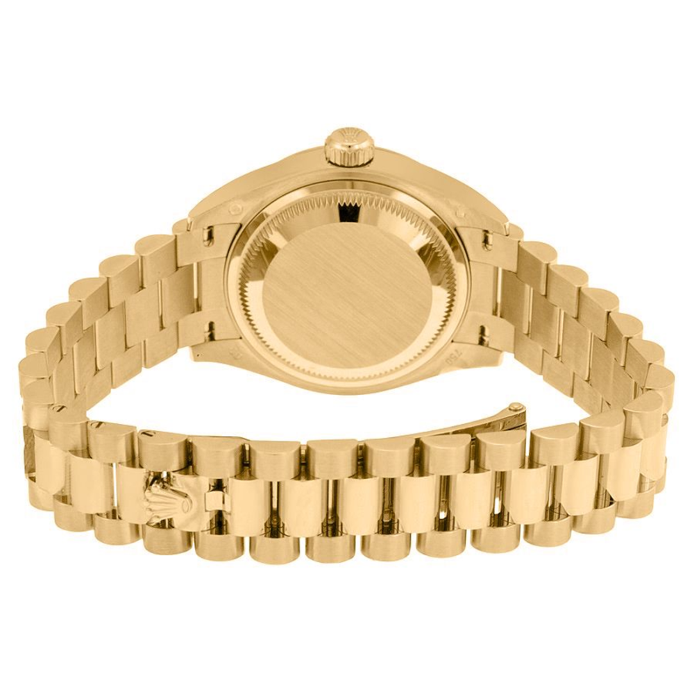 Rolex Lady-Datejust 26 White Diamond Dial Gold Watch 179178-thumb-1