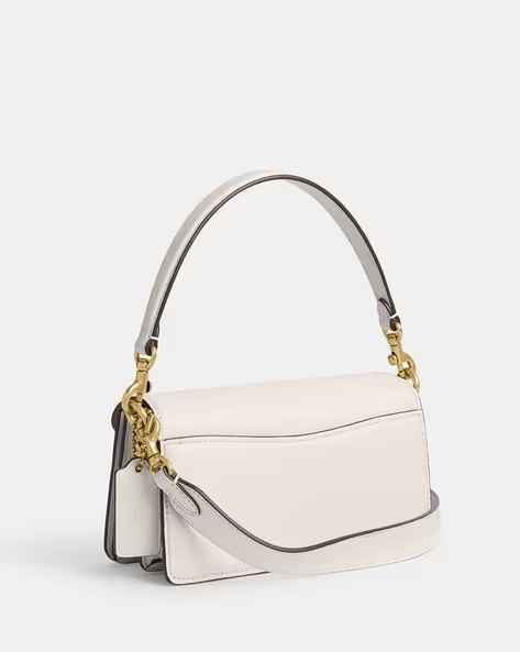 Coach C Logo Tabby 20 White Shoulder Bag-thumb-2