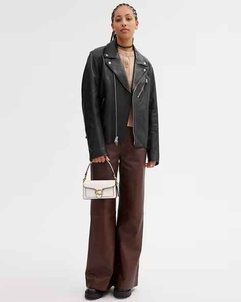 Coach C Logo Tabby 20 White Shoulder Bag-thumb-4