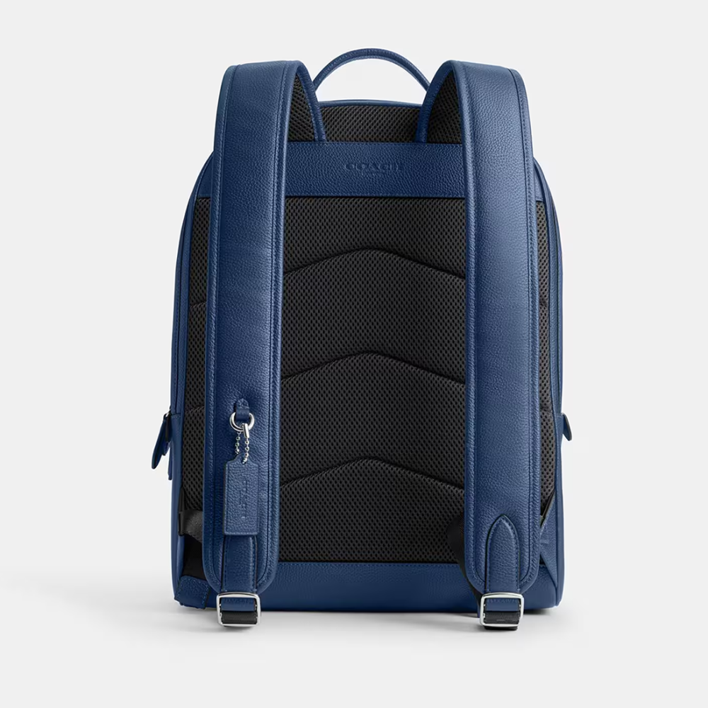 Coach Charter Blue Backpack in Signature Leather-2