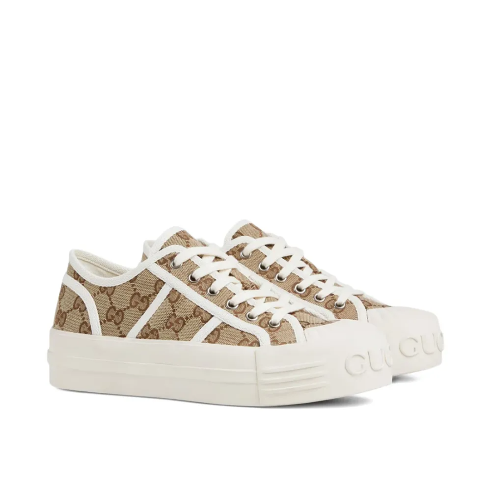 Gucci Women's GG Brown Trainer Sneaker-thumb-1