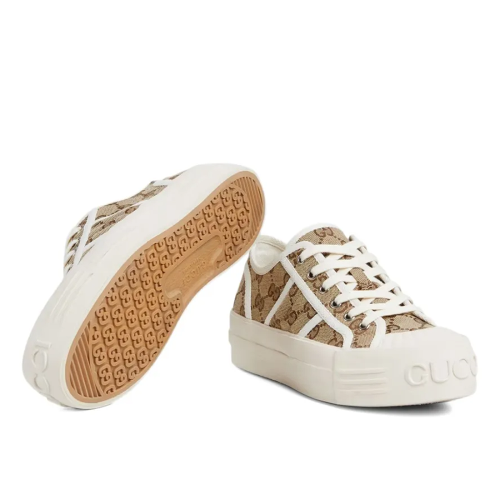Gucci Women's GG Brown Trainer Sneaker-thumb-4