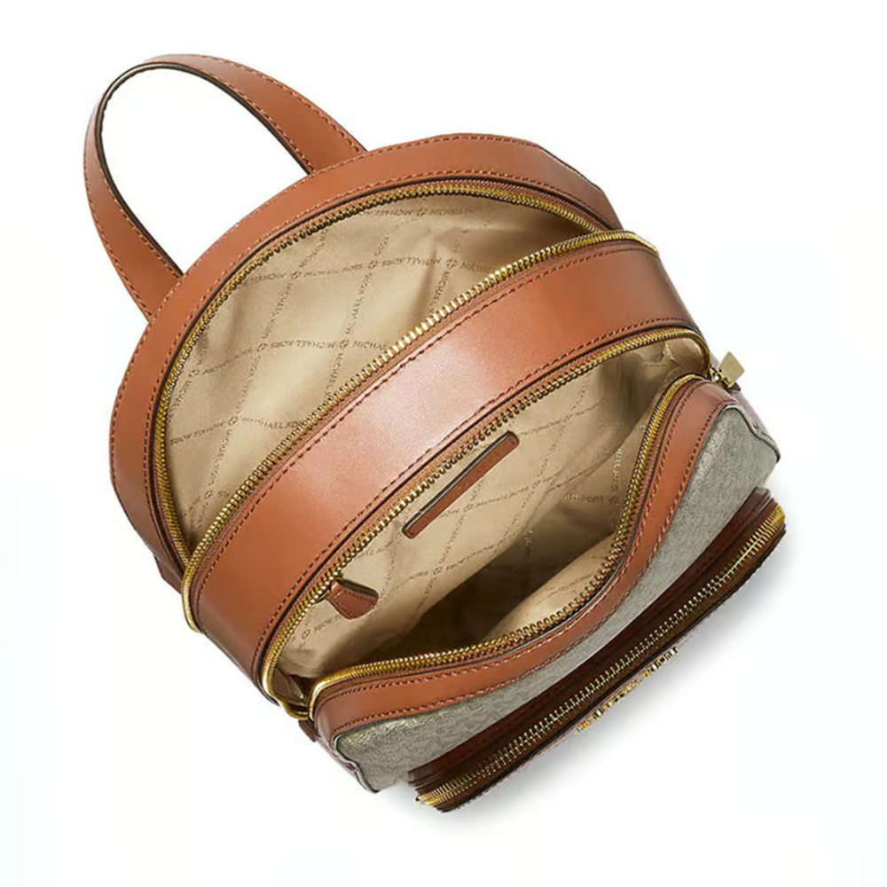 Michael Kors MK Jaycee Cream Backpack-1