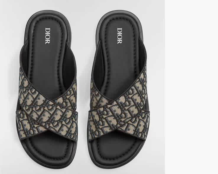 Dior Black Premium Alias Flip-flops-3