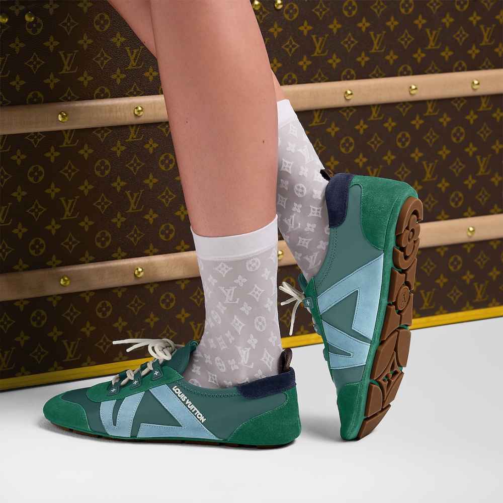 Louis Vuitton Green Premium Quality Sneakers-6