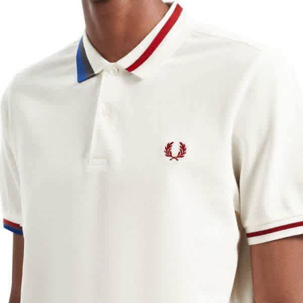 Fred Perry Embroidered logo White Premium T-shirt-1