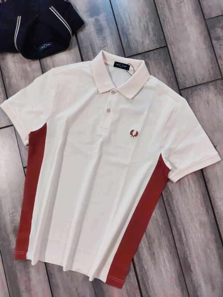 Fred Perry Embroidered logo White Premium T-shirt-1