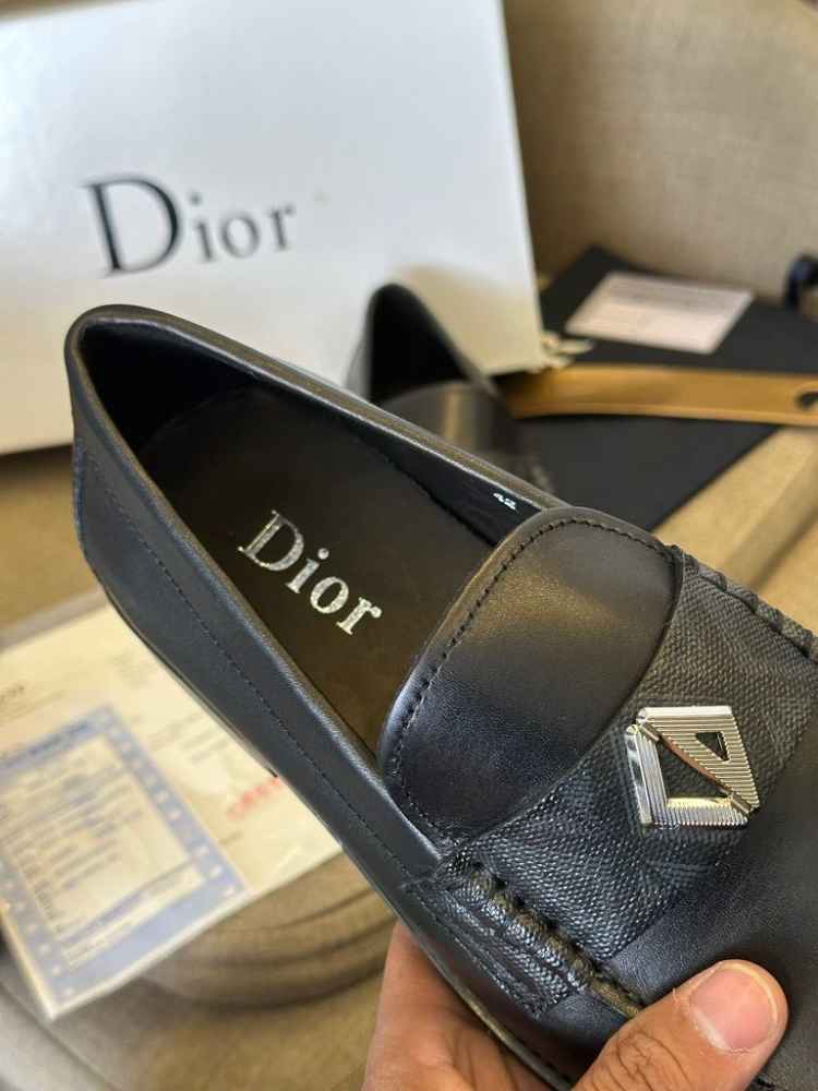 Dior Black Premium Quality Loafers-thumb-2